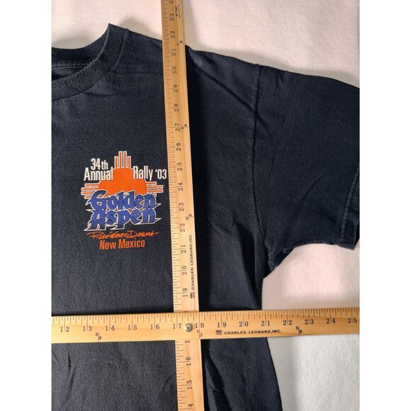 XL Vintage Fruit Of The Loom Heavy Cotton 34th Golden Aspen Rally tee Shirt - Picture 5 of 7